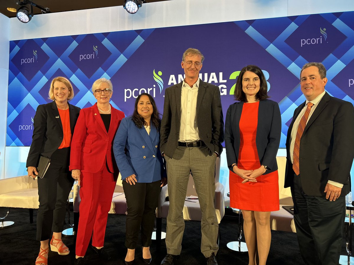 Thank you to all the panelists of the Powered by PCORnet #PCORI23 plenary session for their valuable insights on the @PCORnetwork and their thoughts on the continued work to support national-scale research, with a focus on patient-centered CER, to speed evidence generation.