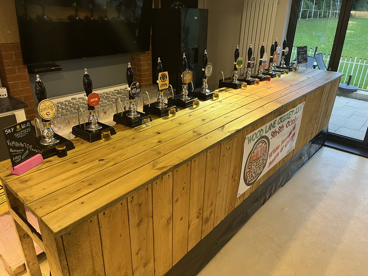 Wood Lane Cricket Club (@woodlanecc) on Twitter photo On the eve of our Annual Beer & Cider Festival, we are now ready to welcome our customers to WLCC tomorrow to enjoy a fine range of popular beers 🍺🍺 <a href="/CAMRAPotteries/">CAMRA Potteries</a> On the eve of our Annual Beer & Cider Festival, we are now ready to welcome our customers to WLCC tomorrow to enjoy a fine range of popular beers 🍺🍺 <a href="/CAMRAPotteries/">CAMRA Potteries</a>