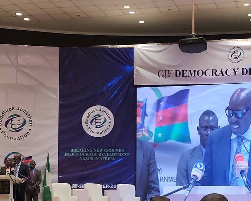 viisaus_ng's tweet photo. Our Managing Partner @jiro_ejobe, at the Democracy Dialogue 2023 in Yenagoa, Bayelsa state hosted by the Goodluck Jonathan Foundation @GEJFoundation. This year's event had the theme 'Breaking New Grounds in the Democracy-Development Nexus in Africa.’ https://t.co/3jDsEU1xLr