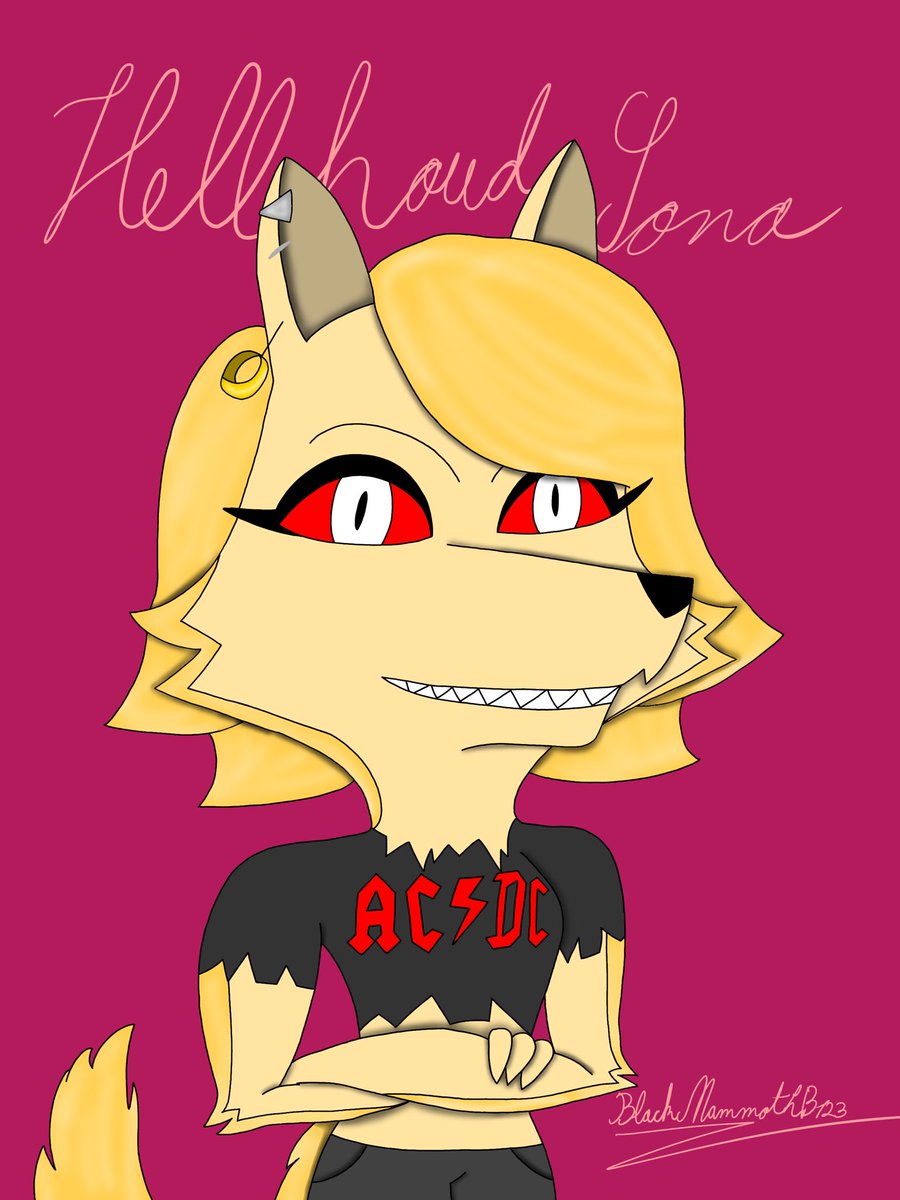 EBirzoi's tweet image. Some time ago, I made a sketch on my sketchbook with how I imagined myself as a hellhound and last night I made the final form. Enjoy!
#hellhoundsona #hellhound #helluvabossocs #helluvabosshellhound #helluvabosshellhoundsona
