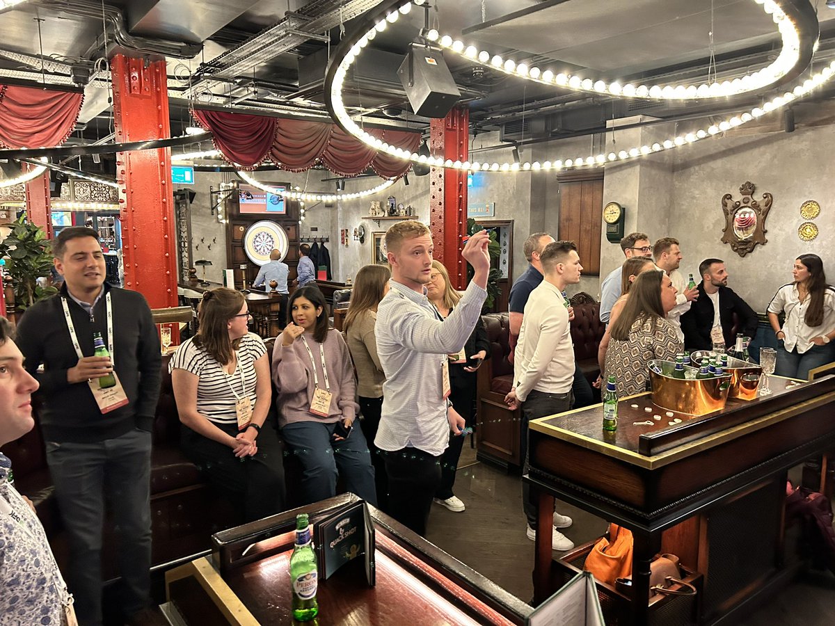 DFKUKI's tweet photo. Kicking off #DFKUKIBirmingham2023🎪 with our Emerging Leaders enjoying some #FlightClub 🎯
#ComeTogether
#TheDFKDifference https://t.co/1Lgfu5Ap0S