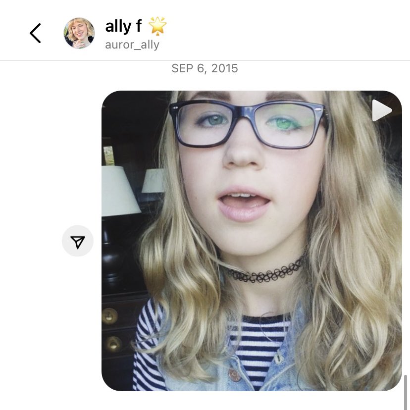 heartsssally's tweet photo. oh my god I went to send myself something on instagram messages and I found photos of myself from 2015… I unearthed something I wish to put back https://t.co/1iL0CBCCtV