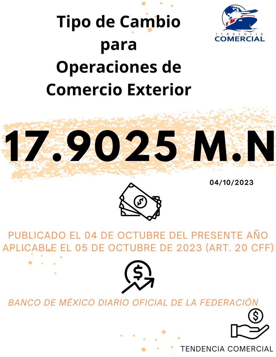 #TipodeCambio #Dolar #BancodeMéxico #Octubre #TendenciaComercial