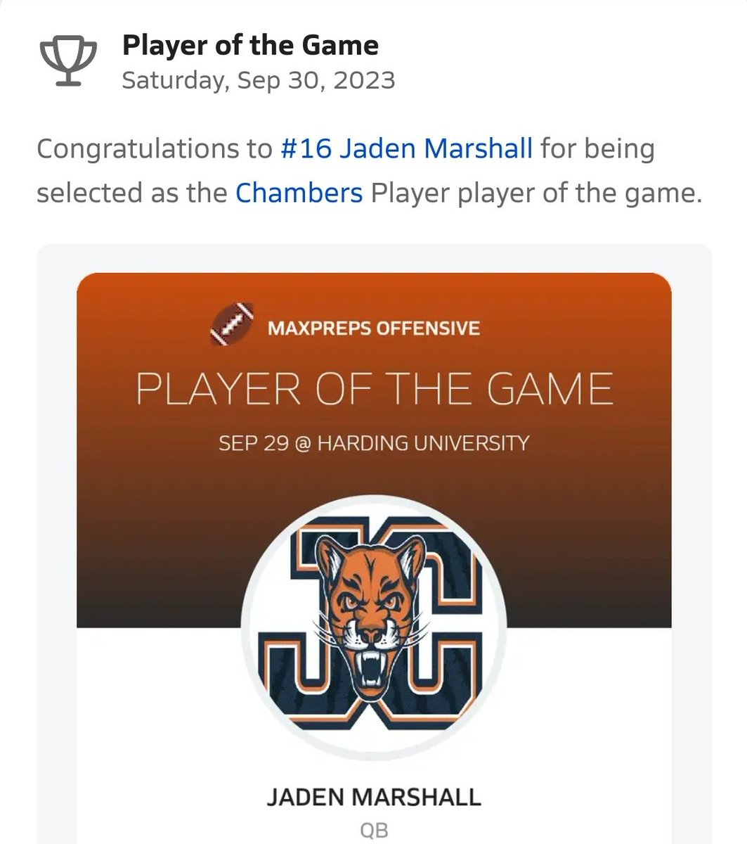 ssandjam2's tweet photo. Let's Go @_JadenMarshall!!! 💙🧡  CONGRATULATIONS! https://t.co/2r7rs8FMW5