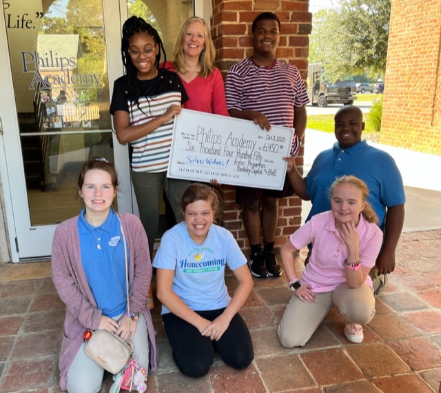 Check out this generous gift from <a href="/Aston_Prop/">Aston</a>, Berkeley Capital Advisors, and BWE Charlotte! We are grateful for your giving spirit and #community support. #tailgate2023 #panthershomeopener