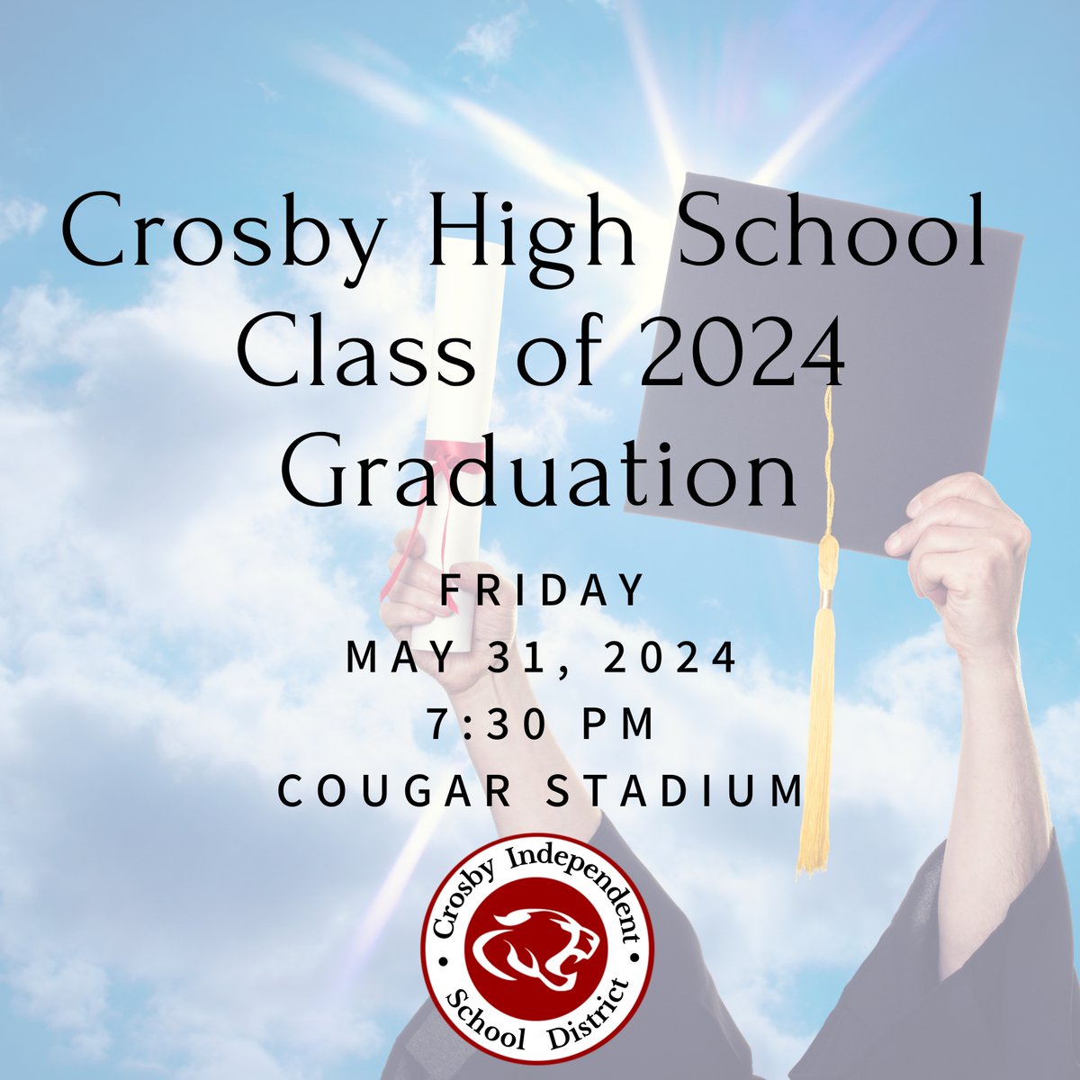 HCPSS on X: ICYMI: Class of 2024 graduations will be held between Monday,  May 20-Friday, May 31, 2024. The specific dates and times of each graduation  ceremony will be provided as soon