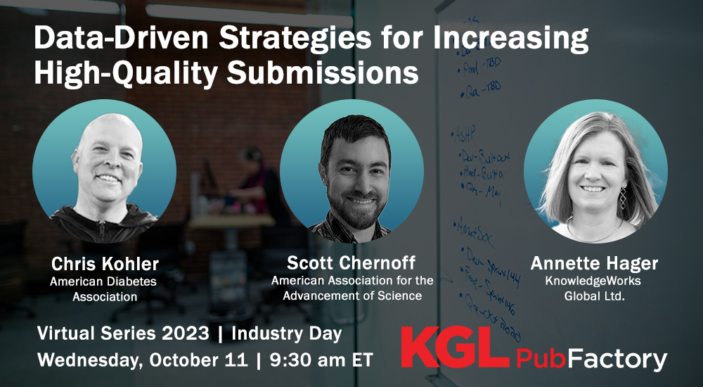 Coming soon on #PubFactory2023 Industry Day, October 11! Don't miss our session with experts from @KwGlobalLtd, @AmDiabetesAssn, and @aaas discussing how #citation analysis can inform editorial decision making and attract impactful content. Register here: pubfactory.com/events/pubfact…