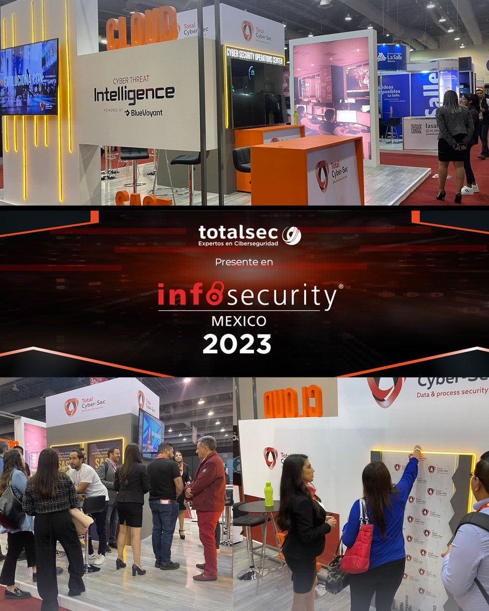 totalcybersec's tweet image. Agradecemos a #InfosecurityMéxico2023 por permitir a #Totalsec ser parte de este importante evento. Hoy comienza nuestra transformación.
#UnidosporlaCiberseguridad