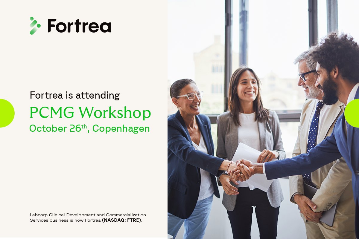 Fortrea's tweet image. Meet our Fortrea team presenting at the #PCMG Workshop “Disagreeing to disagree - resolving conflicts in outsourced clinical trials” on October 26 in #Copenhagen. Register now.
pcmg.org.uk/events/pcmg-oc…