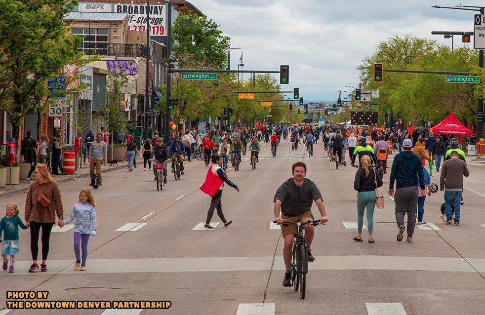 ¡Viva! Streets Denver is a community event series that  makes 3.5 miles of streets in downtown Denver car-free on 4 Sundays over the summer. 

Time and time again we see experiments like these succeed—we just need to make them permanent!