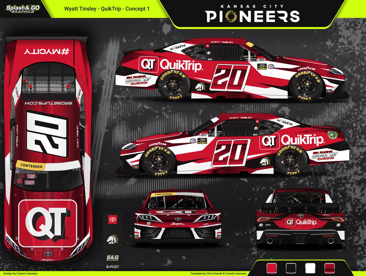 MrWyat5's tweet photo. We may be in the contender series but @QuikTrip and @PioneersGG always have my back. Excited to represent them again 🥂🫶

@NorseForceRL has been on fire lately, let’s keep up the great work ❤️

#iRacing //#eNASCAR // #MyCity https://t.co/YXjqnTBKBn