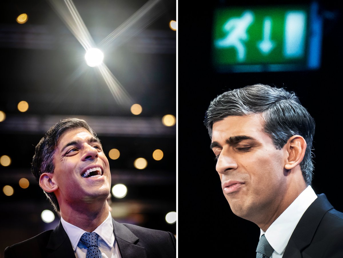 Prime Minister Rishi Sunak during the Conservative Party annual conference at Manchester Central convention complex. #ThePhotoHour #Rishi