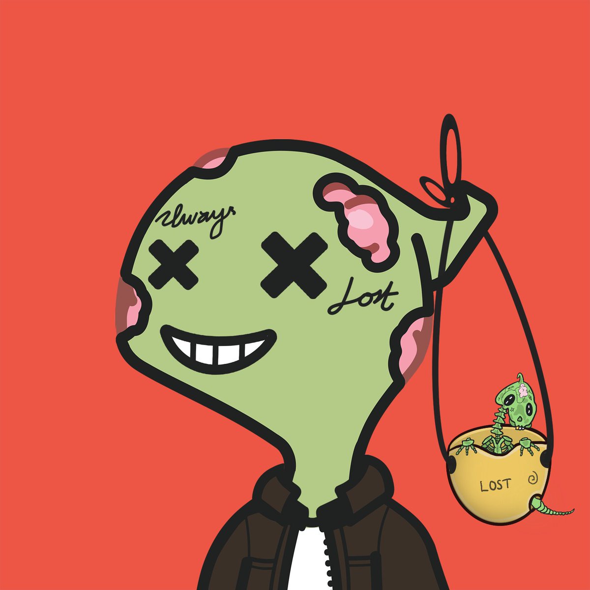 mobymaybe's tweet image. favorite @LongLostNFT faction? 

zombies I think but first lostie was a skelly so guess my heart is there also 😍 #Lostober #LostAF