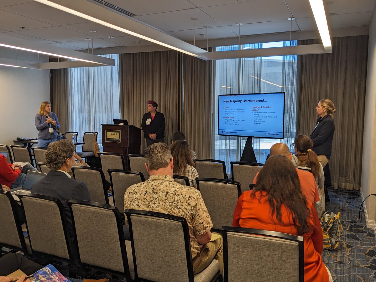 Awesome PCC leaders sharing IET programming successes at @NCWE2023. It's all about access &amp; success for #NewMajorityLearners. #pimacommunitycollege #IET #ABEisWorkforceDev #AdultEdu <a href="/SchederBlack/">Wendy Scheder Black</a> <a href="/blair_missy/">Missy Blair</a> <a href="/JodiPerin/">Jodi Perin</a>