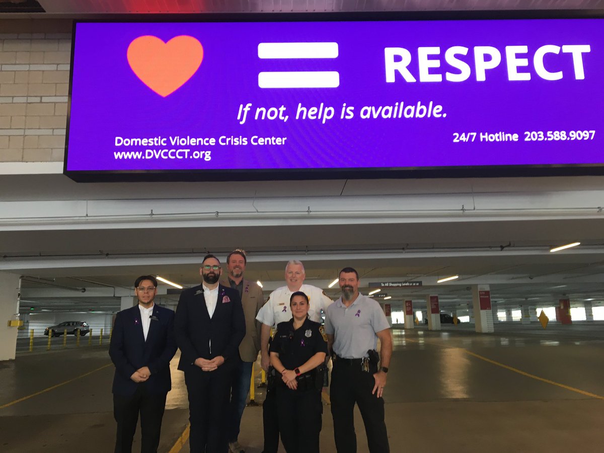 Thanks to our partners from the <a href="/NorwalkCtPD/">Norwalk, CT Police</a> and <a href="/SoNoCollection/">The SoNo Collection</a> for helping us raise visibility for #DVAM. Watch for these billboards from the highighway and throughout the mall during October!