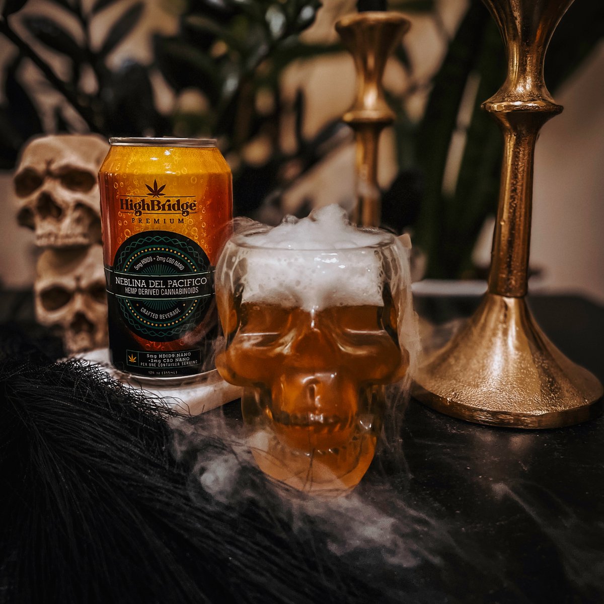 Step into the #spooky shadows of the #season with our #hauntingly #delicious faux #beer. Get #spooky, get #sipping!
#fridaythe13th #cocktails #drinks #delicious #halloween #drinkoftheday #happyhour #trickortreat #cheers #drinklocal #october #eerie #halloweenparty #cannalove