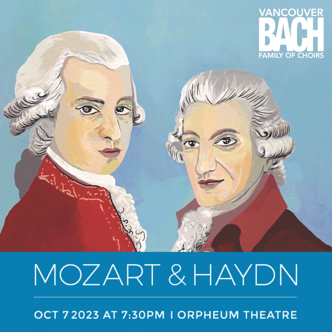 VanBachChoirs's tweet photo. 📣3 days until we open a colourful choral season with Haydn &amp; Mozart!
🌟Will we see you at the Orpheum on Saturday evening?

#vancouverbachchoir #vbfc #mozartandhaydn #orpheum #classicalvancouver #yvrevents https://t.co/7KL3JQNLvo