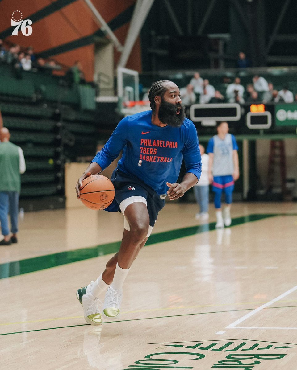 SLAMonline's tweet image. “James Harden.” 

Touched down at training camp. 📸: @sixers