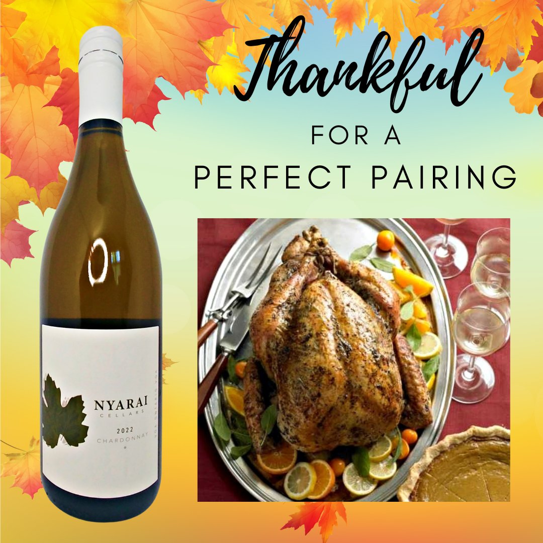 😄Chardonnay lovers, unite! Thanksgiving is your moment to shine! #wine #winewinewine #myNyarai #virtualwinery #winelover #wineenthusiast #myNyarai #supportlocalbusinesses #Ontariowinery #Octoberwine #winecountryON #Niagarawine  #VQAwine #whitewine #Thanksgiving