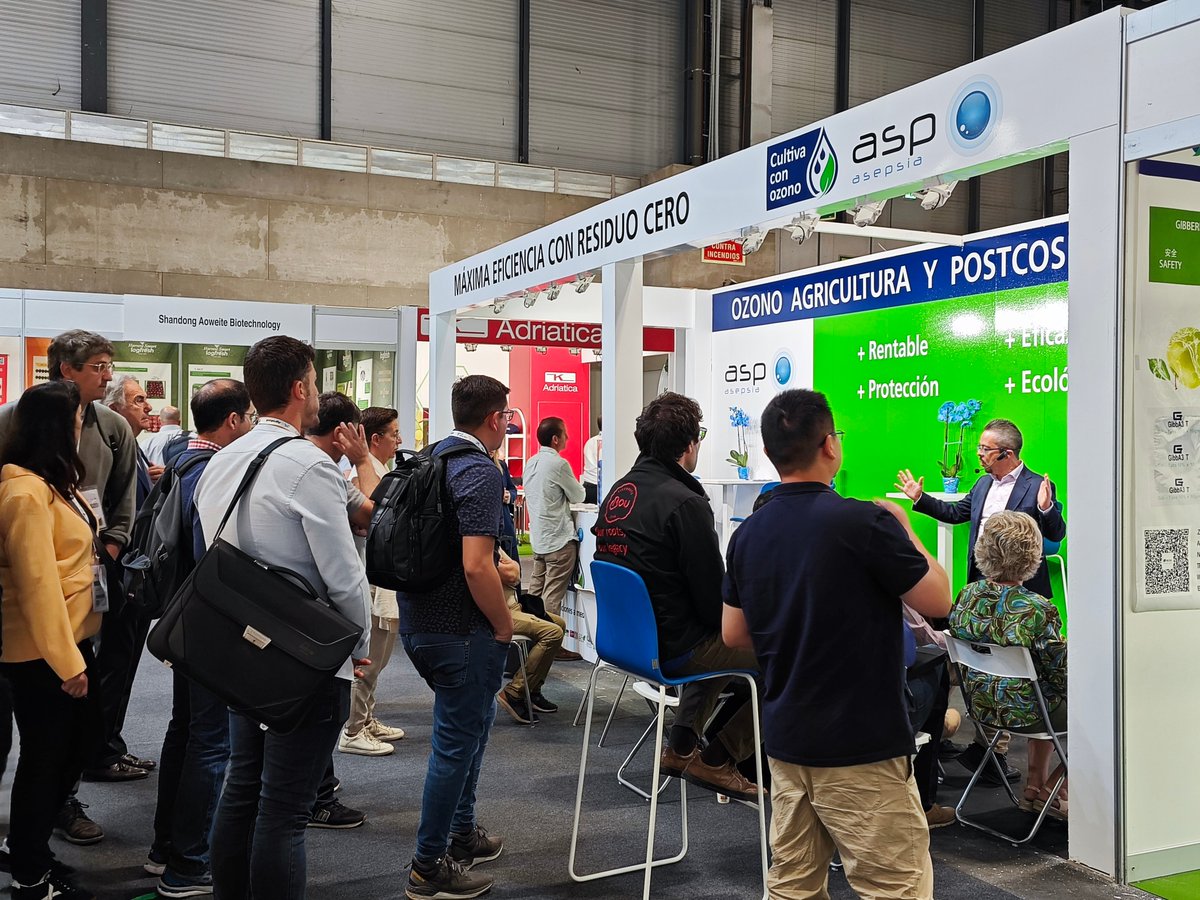 aspasepsia's tweet photo. ¡Seguimos en @FruitAttraction!  Muchos profesionales llenan nuestras charlas técnicas sobre el uso del #ozono en la #agroindustria.  Stand 3A24, Pabellón 3.  
#agricultura #postcosecha

Solicita tu invitación: https://t.co/yCT7MSVzcz https://t.co/2e2Kj18Ia7