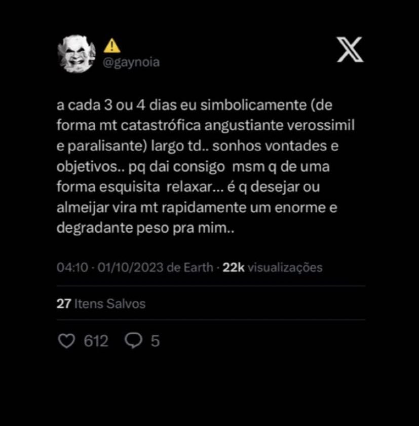 umasletra's tweet photo. sem baixar nenhuma imagem, como você está mentalmente? https://t.co/hm5IeGMoKS