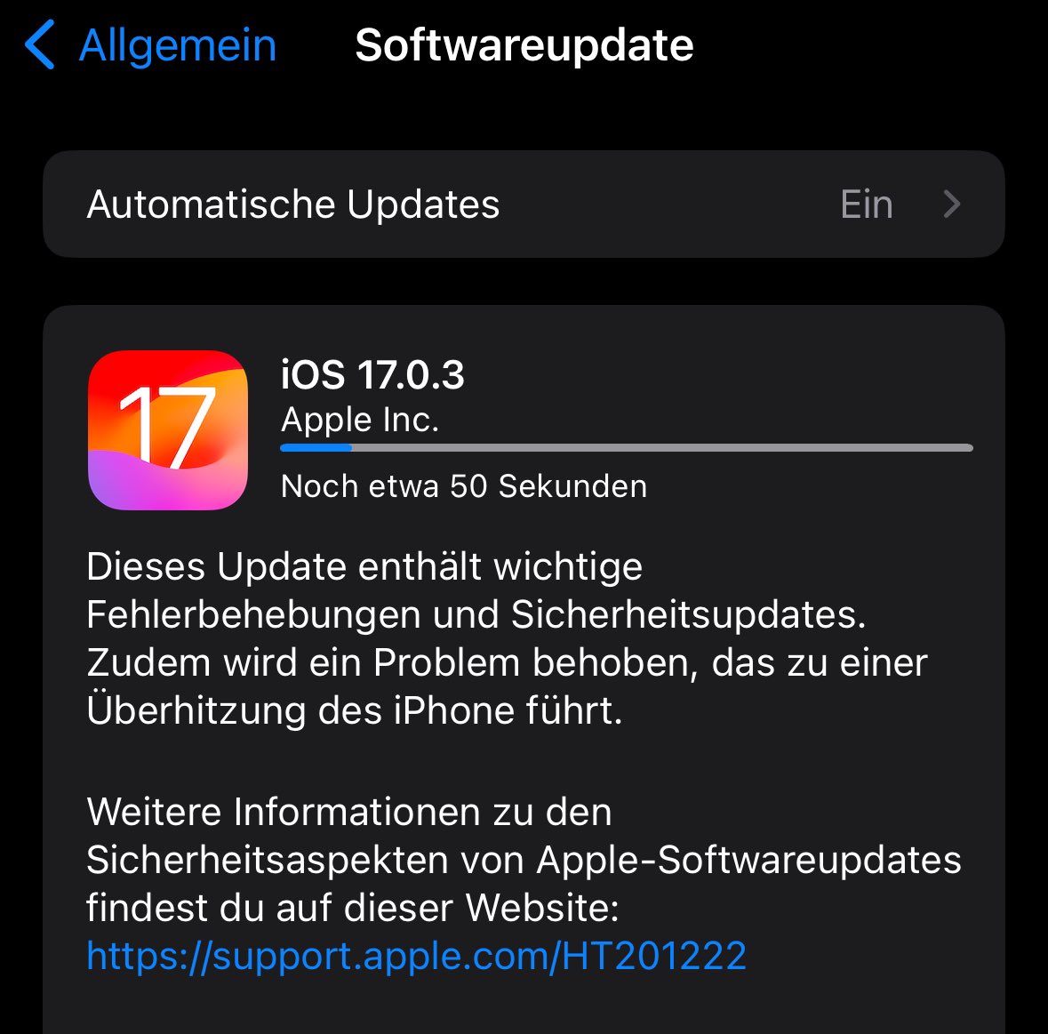 derSchniep's tweet image. Update time 😁👍  #iOS1703