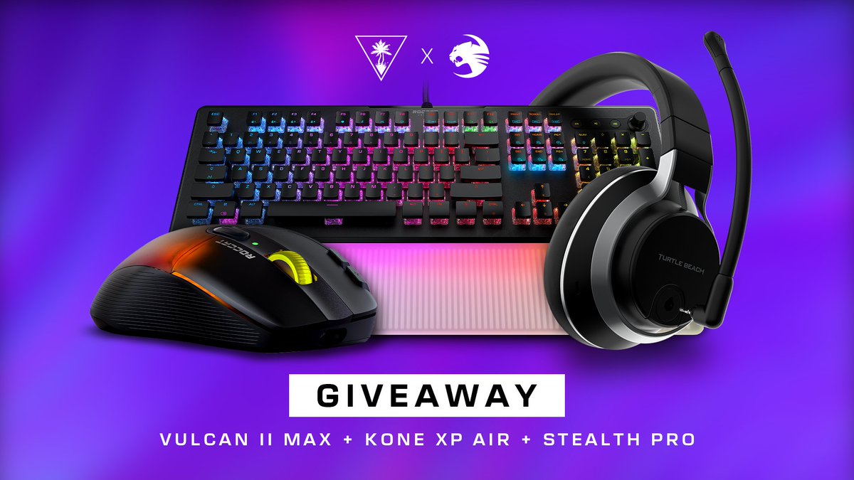 This month, ROCCAT and <a href="/TurtleBeach/">Turtle Beach</a> followers could win...

🎧 Stealth Pro
⌨️ Vulcan II Max
🖱️ Kone XP Air

Enter here 👇
sdqk.me/p/turtle-beach…
