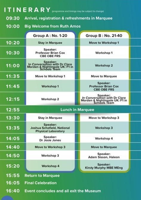 BourneTrust's tweet image. Yesterday saw the launch Brooklands Innovation Academy 2023 with Professor Brian Cox CBE OBE FRS and Her Royal Highness The Duchess of Edinburgh joining students for a carousel of inspiring STEM workshops and presentations.

#learningwithoutborders #innovation #STEM #partnerships
