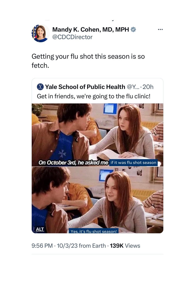 _chAyA_'s tweet image. flu sh0t season lol #TheScience