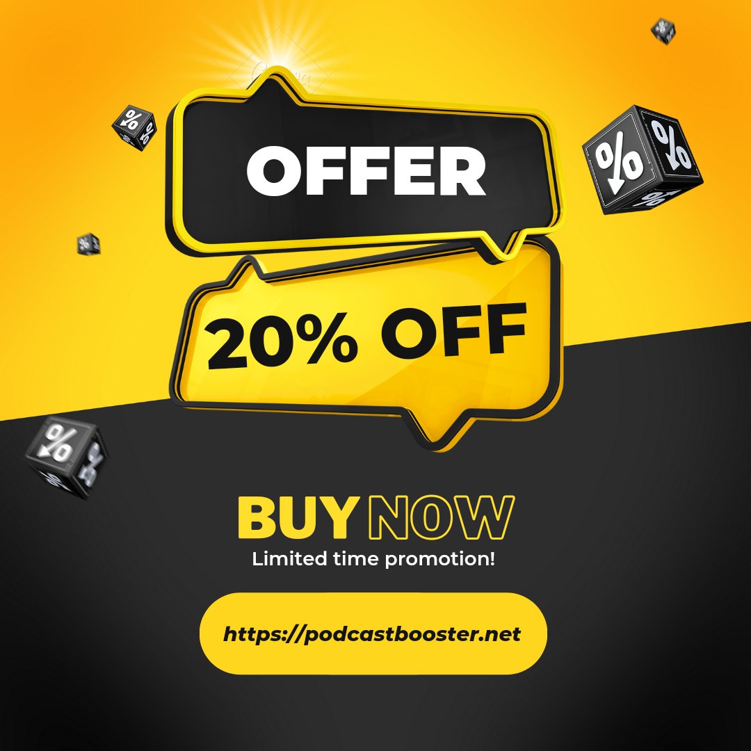 🚀 Save Big with PodcastBooster! Enjoy 20% Off on All Products Today!
Coupon Code: off%20
Website: podcastbooster.net
#podcast #podcaster #podcasters