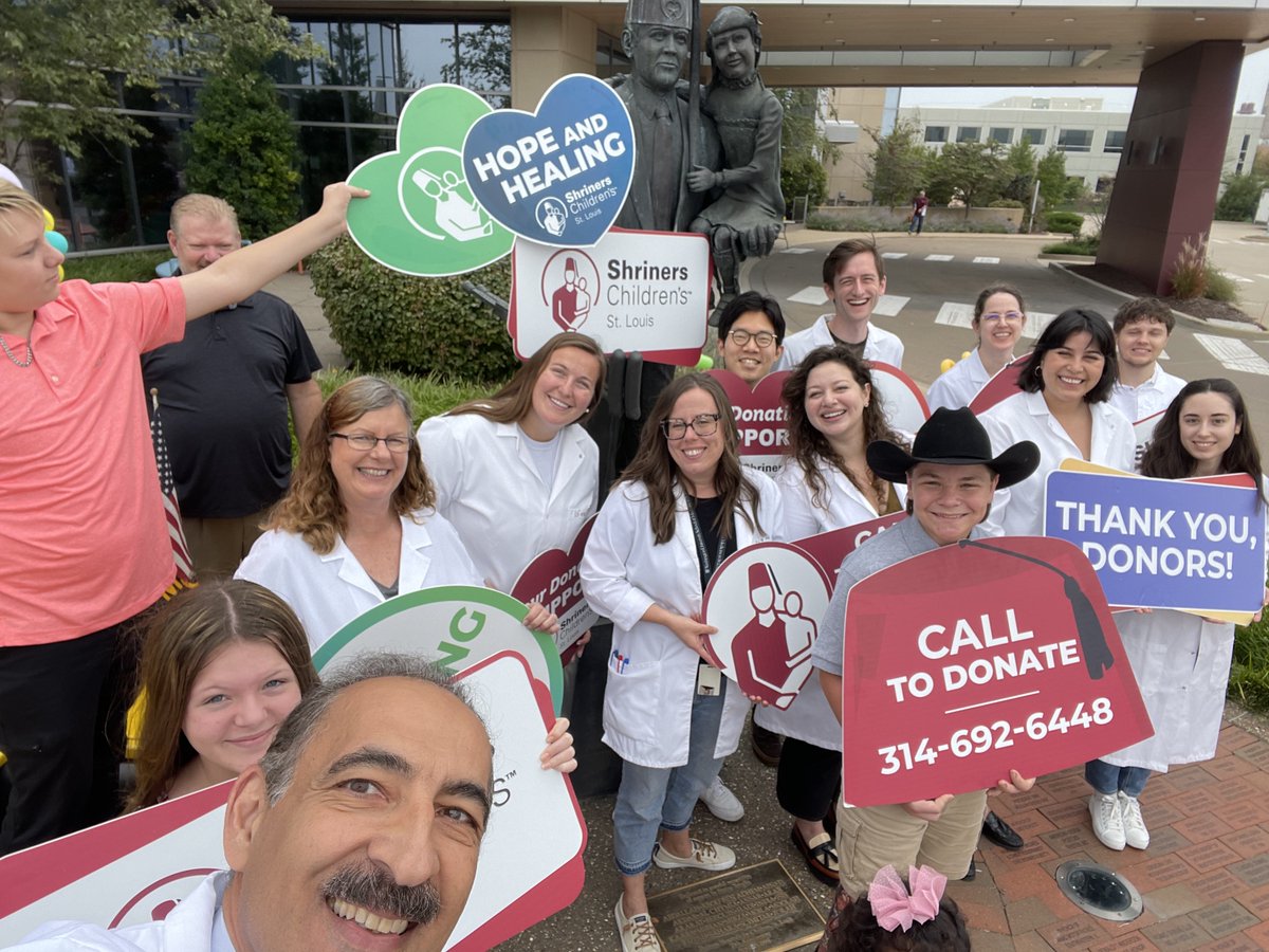 Excited to be part of the <a href="/ShrinersStLouis/">Shriners Children’s St. Louis</a> <a href="/KMOV/">KMOV</a> telethon! Thanks to all our donors for their support! Call 314-692-6448 or ShrinersCares4Kids.org to donate!