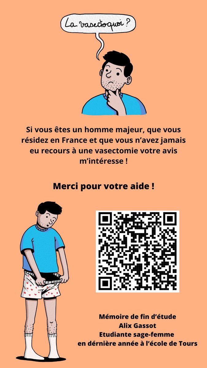 Alix_37's tweet photo. Si vous êtes un homme majeur, que vous vivez en France et que vous souhaitez m’aider à réaliser mon mémoire de fin d’étude —> 

https://t.co/1eD4tywIXU
 
N’hésitez pas à partager ce formulaire. Merci d’avance pour votre aide ! https://t.co/rVIwahVbPv