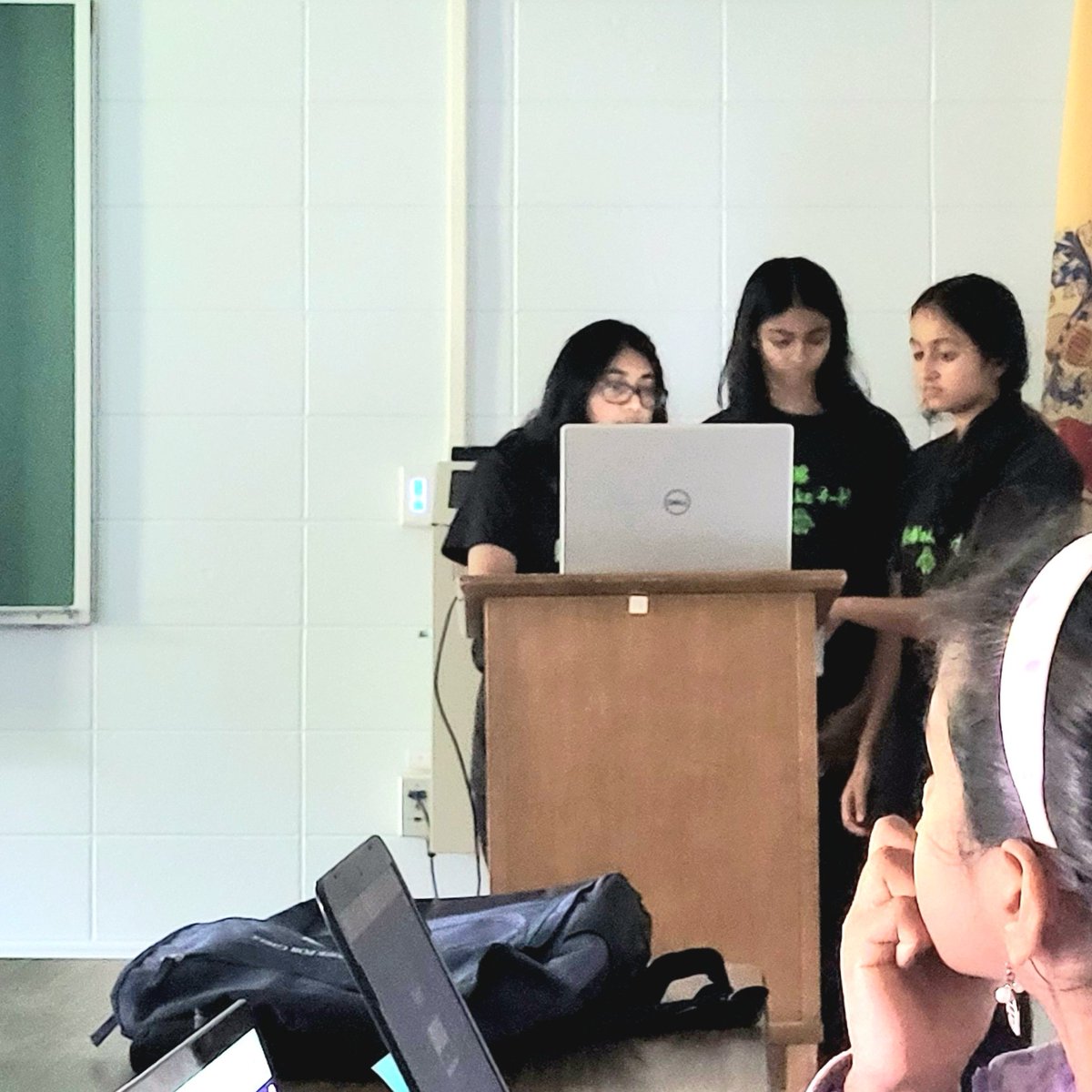 rrout_'s tweet photo. Spreading the joy of coding with young minds at our "STEM 4-Her" workshop! Happy #GirlsLeadSTEM month, everyone! Let's inspire the future together! 💻👧🚀 #STEM #CodingForKids #SheCode @WeMake4h @NJSTEMPathways @NJSACC @girlsmoonshot @NGCP https://t.co/zbB1ymwKnc