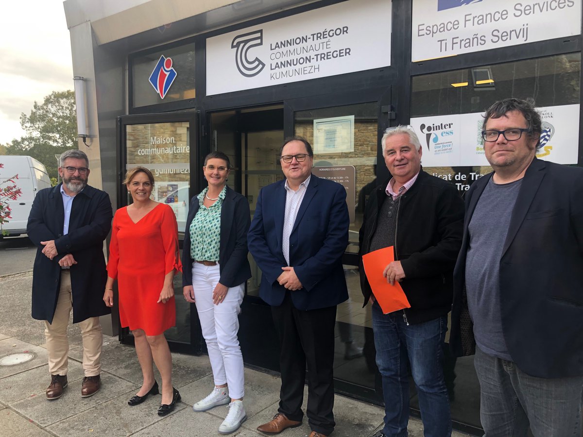 Bonne nouvelle annoncée ce jour a #Plouaret  par <a href="/EgaultGervais/">Gervais EGAULT</a> president <a href="/AggloLTC/">Agglo_LannionTregor</a> : le cercle des partenaires des maisons <a href="/FranceService/">Michele Baron</a> s’élargit. @PoleEmploi @Greta-CFA et @Alter-Interim viendront à la rencontre des habitants @Jeffroy <a href="/HuonnicPierre/">Huonnic Pierre</a>
