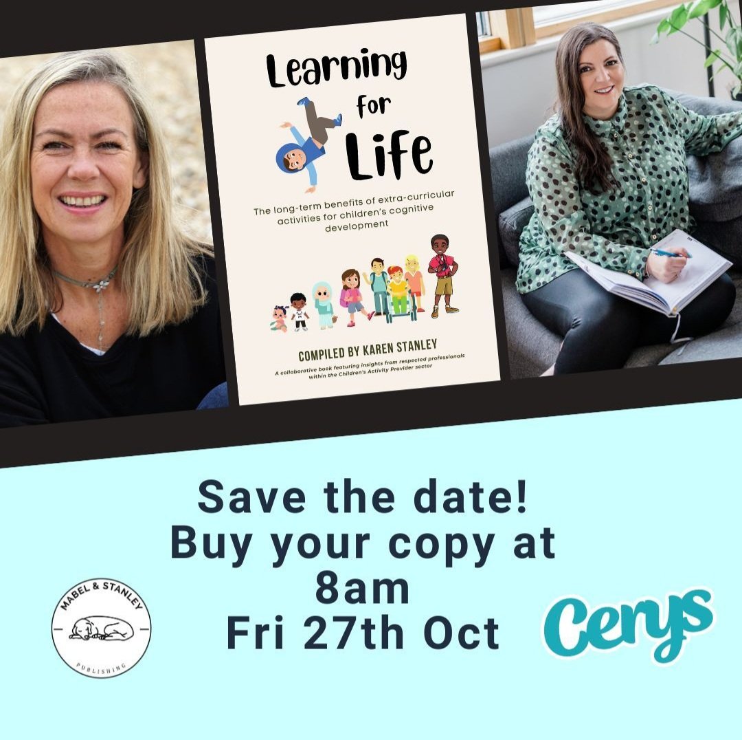 Just a bit excited to have brought 9 amazing children's activity providers in this fabulous book 
Learning for Life, the long term benefits of extra curricular activities for children's cognitive development
Coming on 27th Oct, it's an inspiring read 🥰
#mabelandstanleypublishing