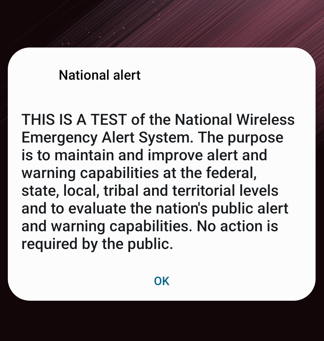 TimRunsHisMouth's tweet photo. The federal government has officially overreached to your phones. https://t.co/T1rvBFPuNk