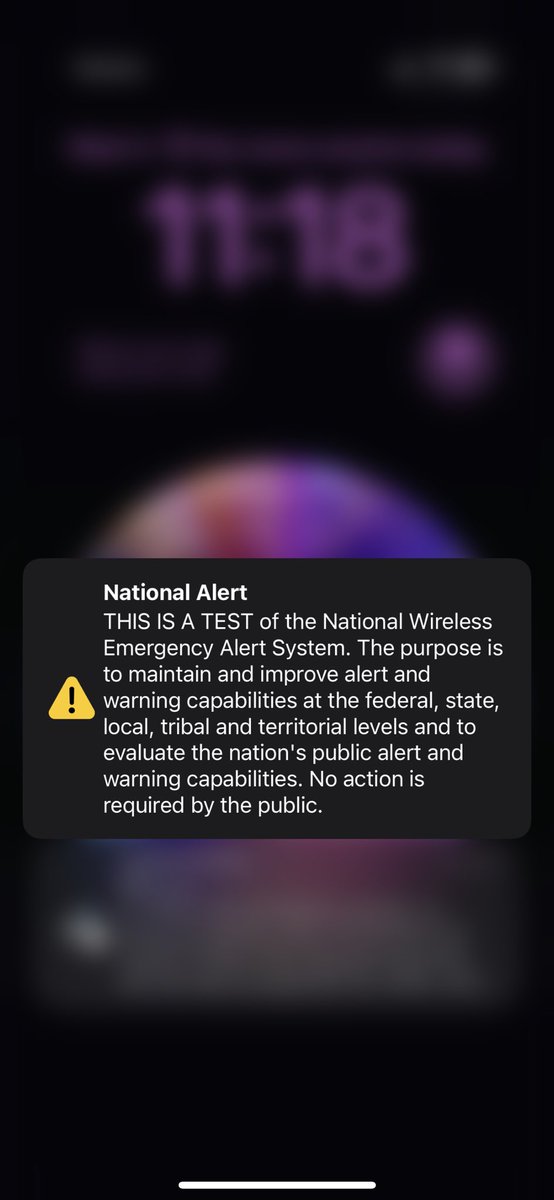 Well fuck me I forgot all about this and damn near had a heart attack #NationalAlert