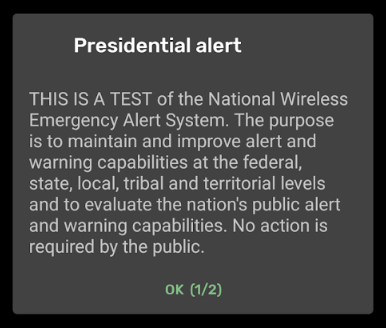 johnnysrq's tweet image. #EmergencyAlertSystem #emergencyalerttest  
I remember it being called the Emergency Broadcast. When did it change to &quot;Presidential Alert&quot;?