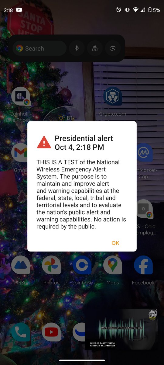 ThirdEyeJo3's tweet image. #presidentialalertsystem... the alert on our phones we have all been waiting for has happened. #EmergencyAlertSystem