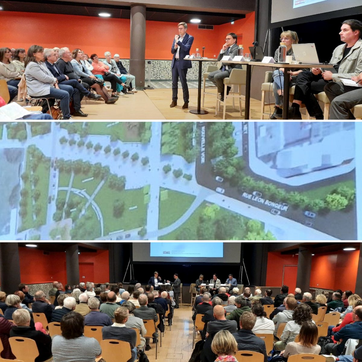 A Jarville pr présenter le projet de réaménagement d'un axe structurant du @Grand_Nancy entre les communes de Jarville, Vandoeuvre, Nancy, Heillecourt et offrir notamment aux scolaires & étudiants, des parcours cyclables sécurisés, végétalisés, connectés aux transports en commun