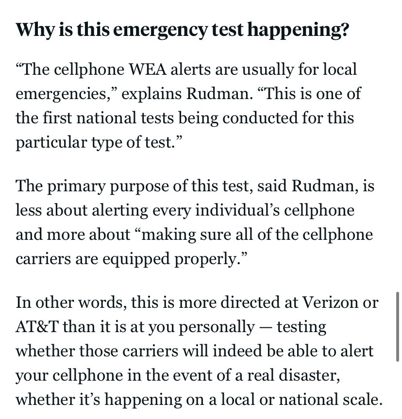 The #EmergencyAlertSystem test from FEMA hit 2 mins early… and despite having written the literal @KQEDnews explainer on it, I still JUMPED. Here’s why you got that test alert just now: