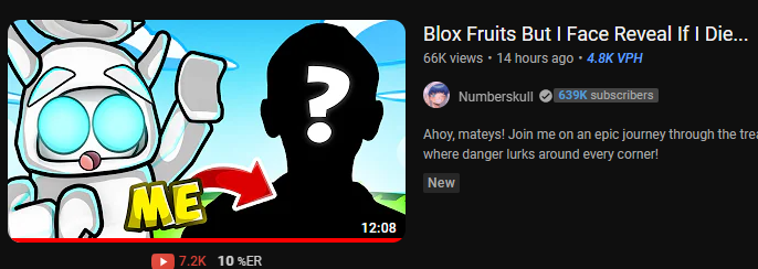 blox fruits, 7.2K plays