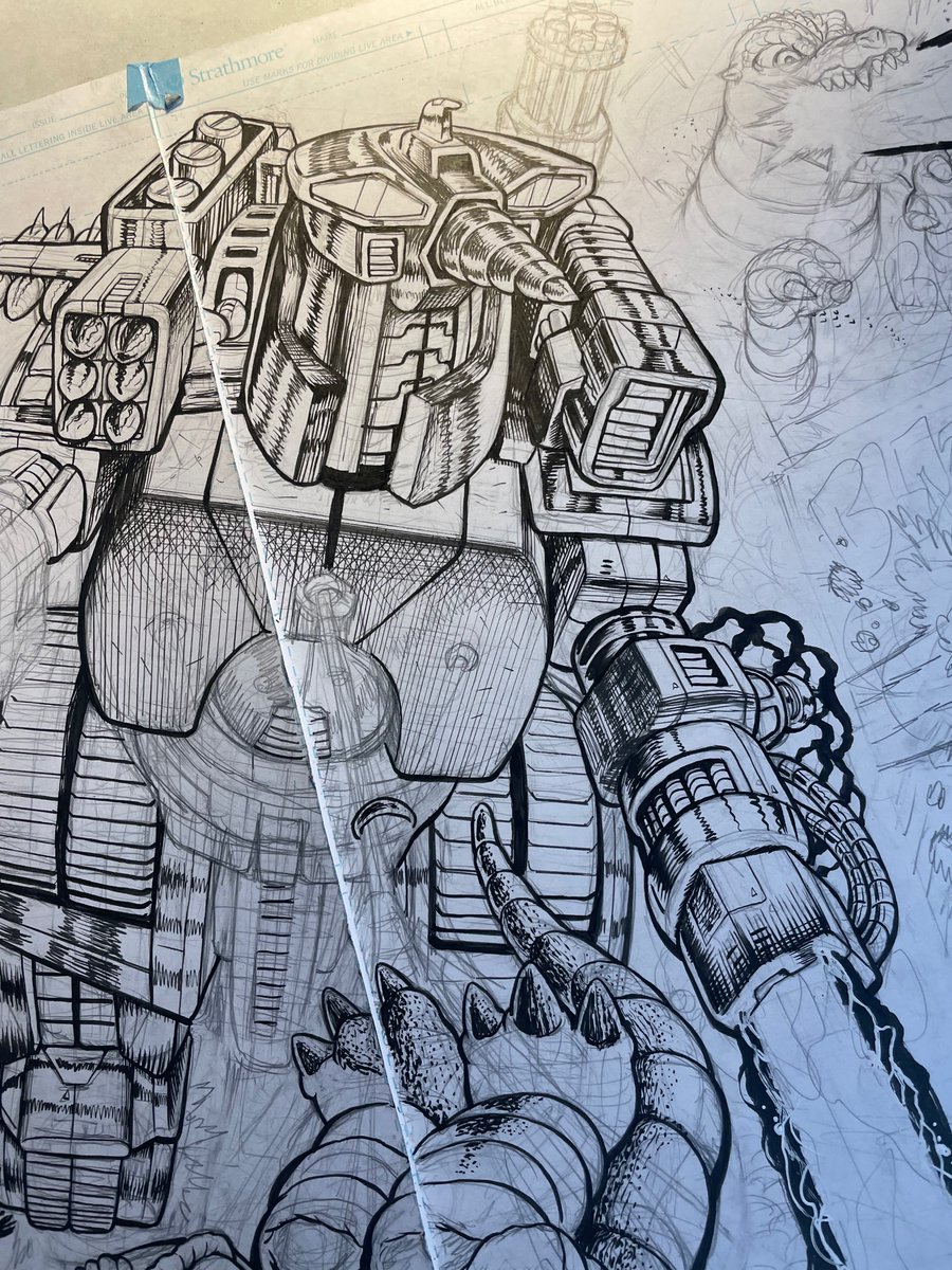 Is Moguera secretly better than MechaGodzilla? (the answer is of course not, but he's fun to draw :)