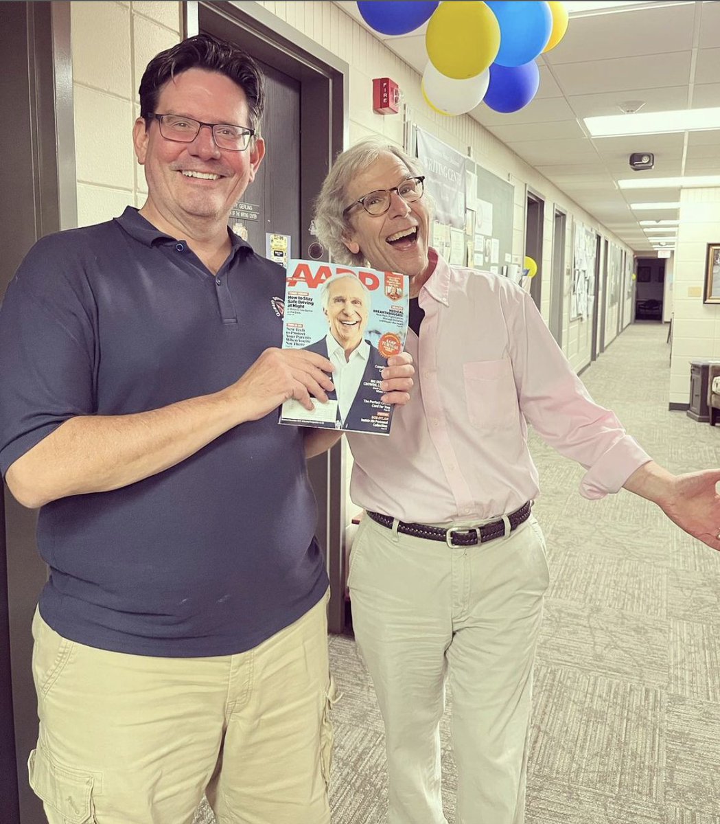 Hey, look! It’s our very own Dr. Jeffrey Miller on the cover of AARP magazine! 😂