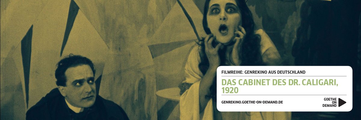 GI_Mexiko's tweet photo. En octubre, arrancamos con el cine de terror en #GoetheOnDemand, la plataforma de streaming del Goethe-Institut.
Y no hay mejor película para inaugurar este ciclo que "Das Cabinet des Dr. Caligaris" (1920).
Mírala ahora completamente gratis.
https://t.co/sYJAxtINMZ https://t.co/MeLGudXaIi