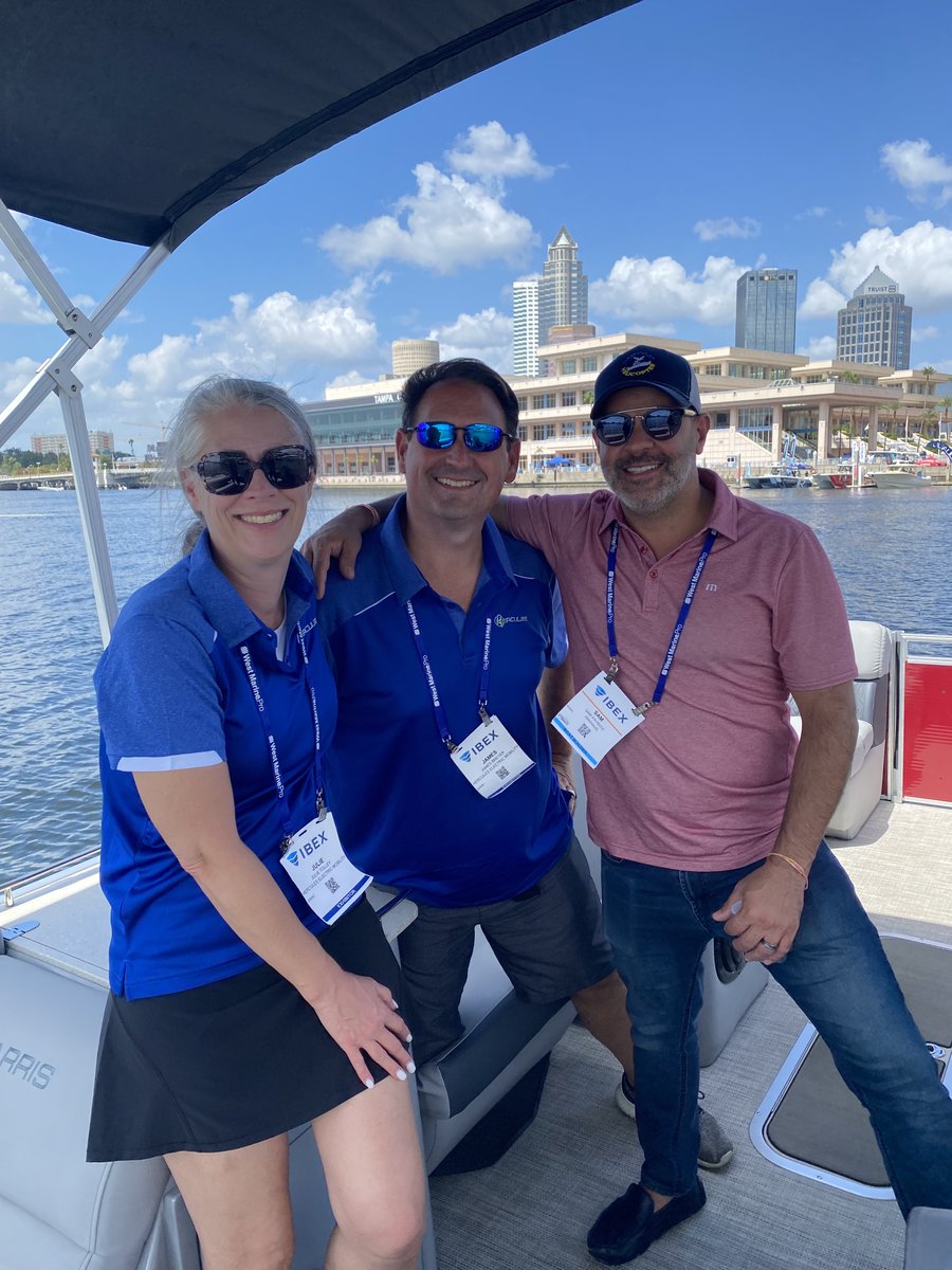 Hercules_Marine's tweet photo. We’re soaking in #IBEXShow2023. Another great ride with Sam Payrovi from Arkhaus. In case you were wondering...the Hercules eDrive performs just as well in salt water as it does in freshwater. 🌊
#SustainableBoating #SaltWater #ElectricBoats https://t.co/uen2A6WSjD