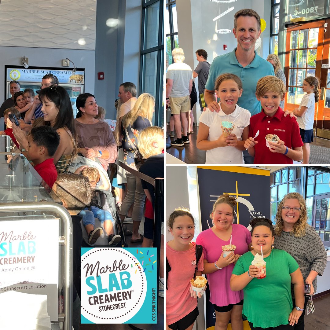 CarmelCougars's tweet photo. Thank you to all the families and celebrity scoopers who came out to Marble Slab Creamery yesterday to support our PTF! #carmelvalues-family #ccses #ccsms #ccshs @ccs_ms_1993 @ccs_hs_1993 https://t.co/KLYY8XZ5rp