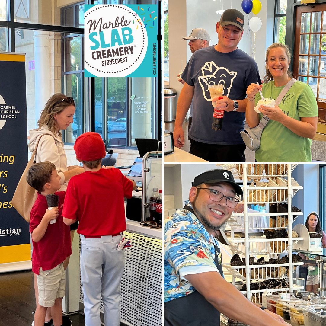 CarmelCougars's tweet photo. Thank you to all the families and celebrity scoopers who came out to Marble Slab Creamery yesterday to support our PTF! #carmelvalues-family #ccses #ccsms #ccshs @ccs_ms_1993 @ccs_hs_1993 https://t.co/KLYY8XZ5rp