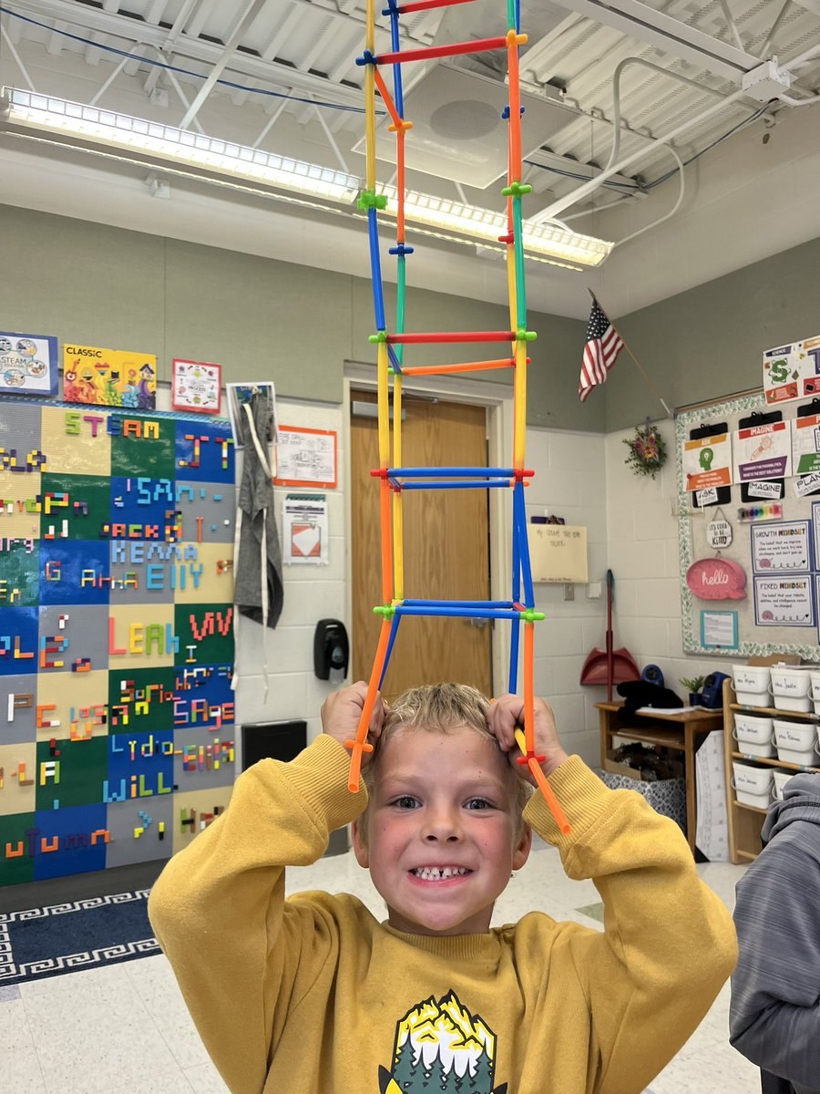 FEAS_Panthers's tweet photo. It’s a MakerSpace kind of day for first graders in STEAM class! Hands-on learning centers with all the tools for creativity. https://t.co/lXfILJF3wh