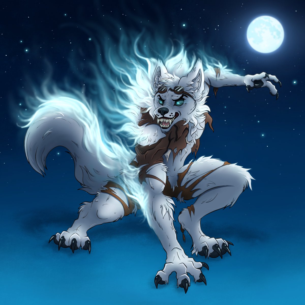 My first monster of the month! Kicking things off with a new look for my werewolf form 🌕
#WerewolfWednesday #furryartwork